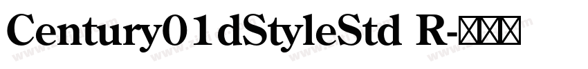 Century01dStyleStd R字体转换